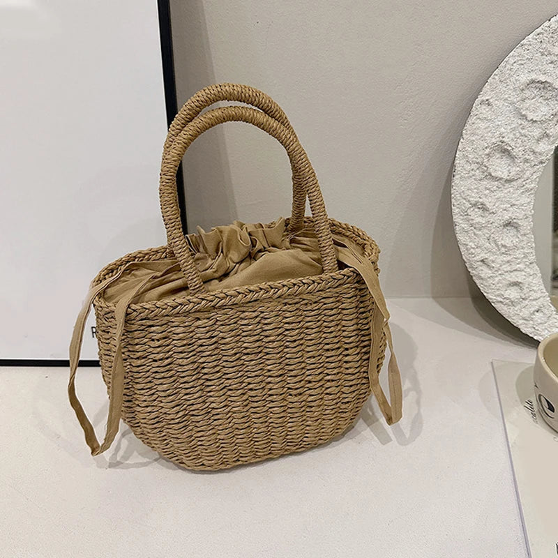 Luxury Handmade Straw Tote