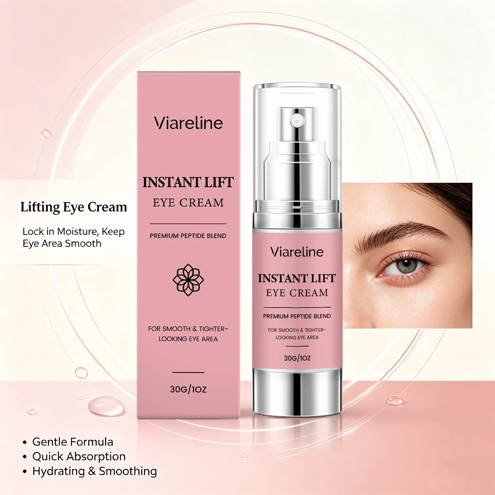 Instant Lift Eye Cream - Firming & Hydrating Dark Circle Treatment - 2