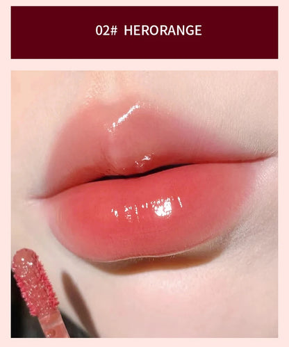 Glass-Like Lip Lacquer - Mirror Shine Hydrating Long-Lasting Lipstick