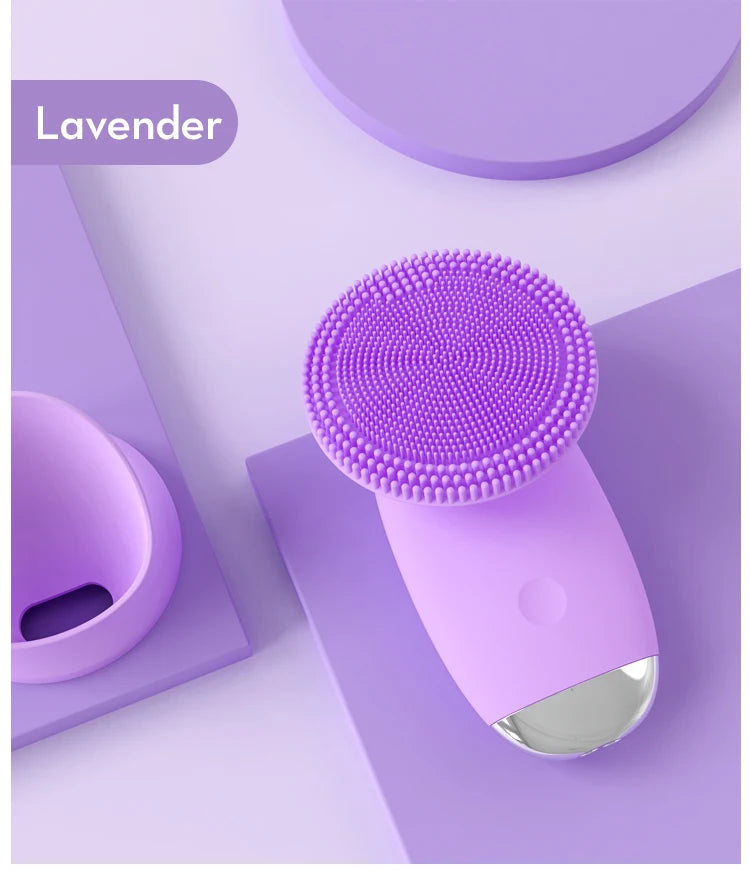 Sonic Electric Silicone Facial Cleansing Brush – Waterproof Skin Exfoliator - 17