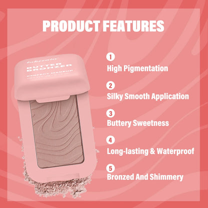 Waterproof Matte Butter Bronzer & Face Contour Powder