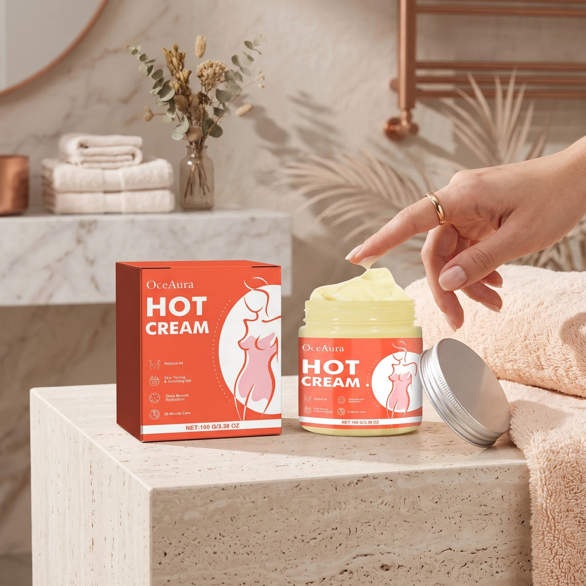 Anti-Cellulite Hot Cream for Body Slimming & Toning Massage Gel