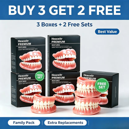 Custom Fit Cosmetic Dentures - Comfortable Silicone Smile Veneers