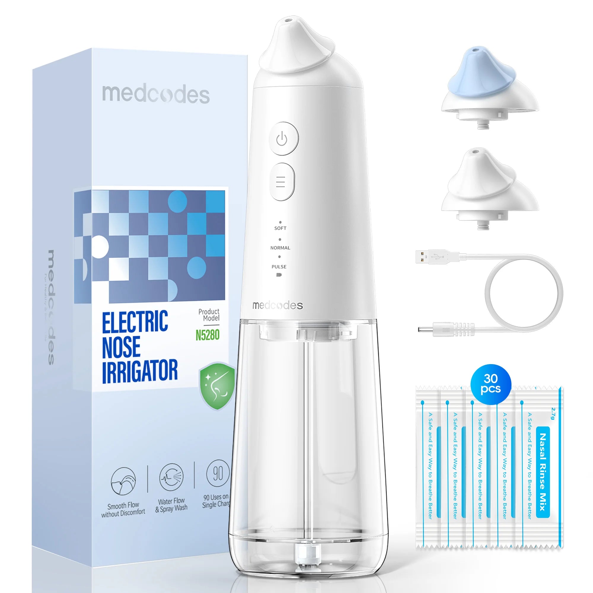Electric Nasal Irrigation System for Sinus Relief and Nasal Congestion - 19