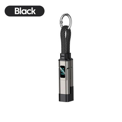 4-in-1 Fast Charging Cable with Digital Display - USB-C & Lightning Cord