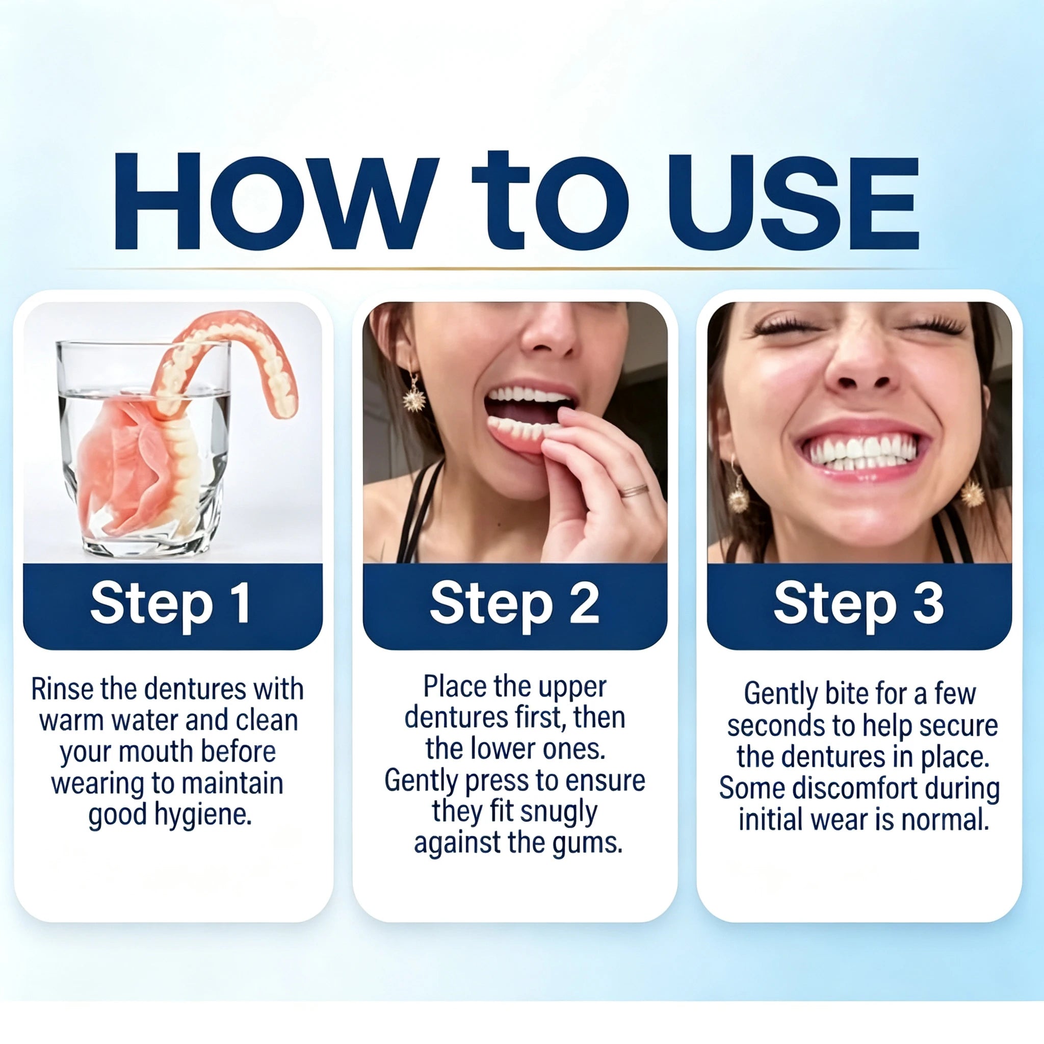 Custom Fit Smile Veneers - Comfortable Natural Looking Cosmetic Teeth Set - 4