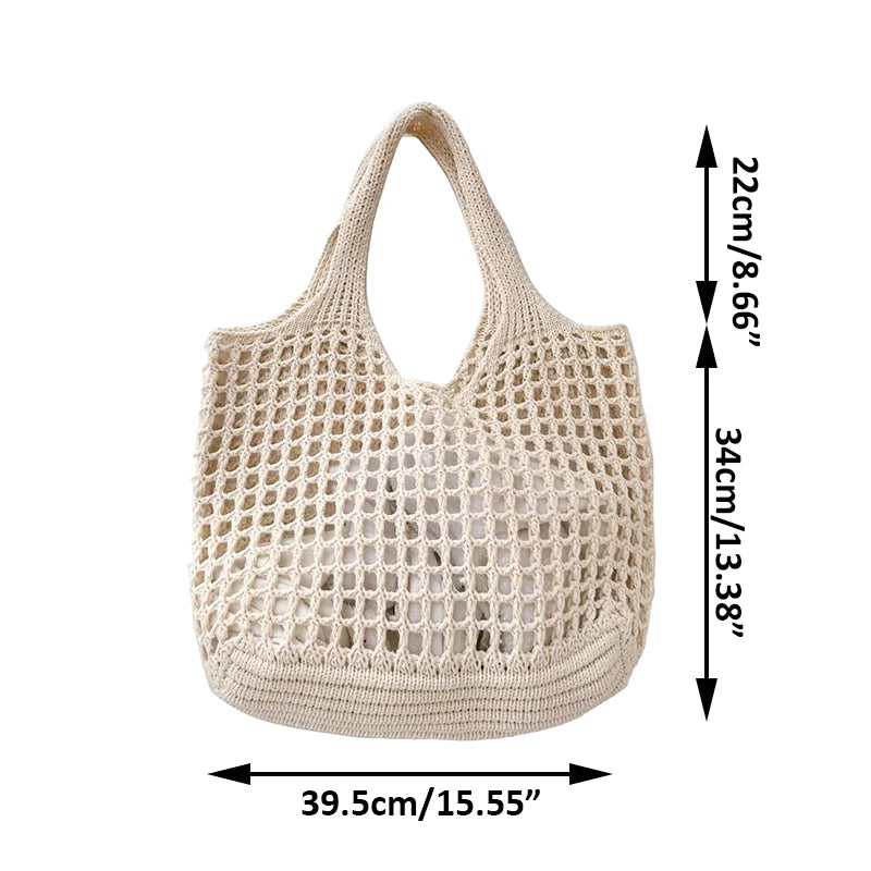 Luxury Crochet Hollow Beach Tote