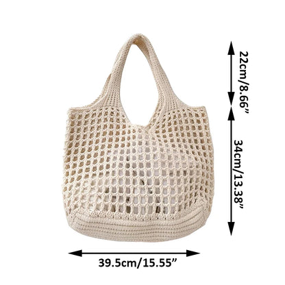 Luxury Crochet Hollow Beach Tote