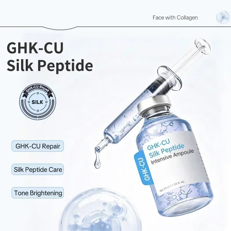 Blue Copper Peptide GHK-Cu Intensive Face Serum for Hydration & Repair