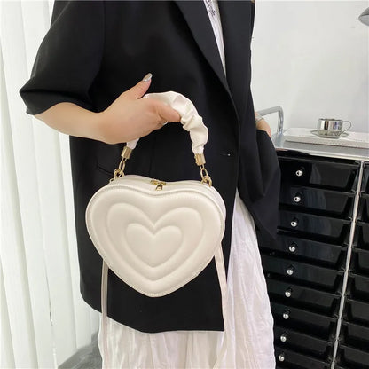 Luxury Quilted Heart Tote
