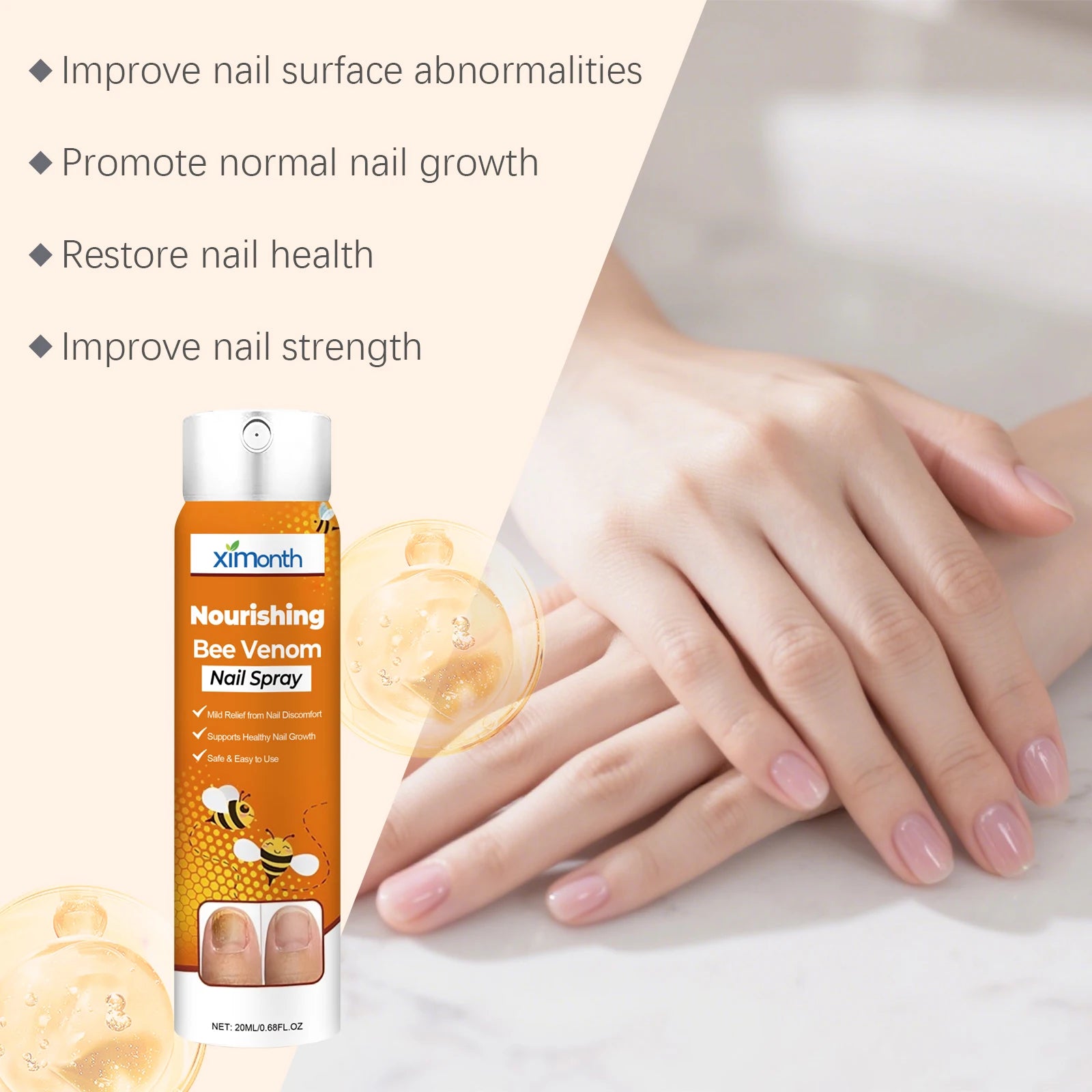 Bee Venom Nail Repair Spray - Nourishing Care for Weak & Brittle Nails - 11