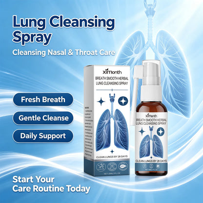 Herbal Lung Cleansing & Nasal Care Spray - Natural Throat & Respiratory Support