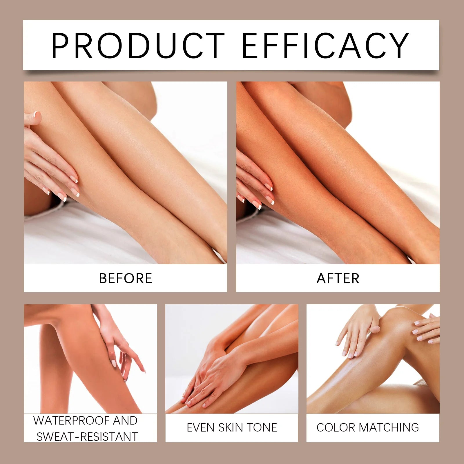 Waterproof Leg Foundation & Body Concealer - Flawless Coverage Cream - 11