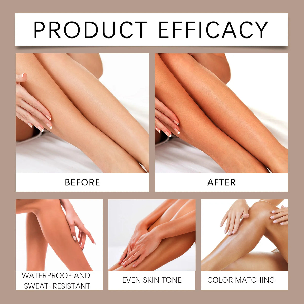 Waterproof Leg Foundation & Body Concealer - Flawless Coverage Cream