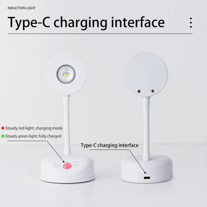 Wireless Motion Sensor LED Wall Light - Rechargeable Type-C Dimmable Indoor Lamp