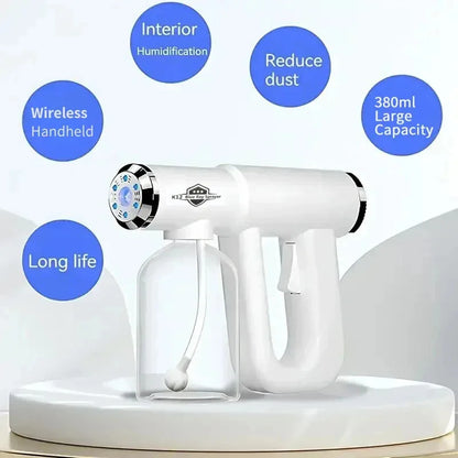 Blue Light Nano Hairspray Gun - Rechargeable 300ml Sprayer