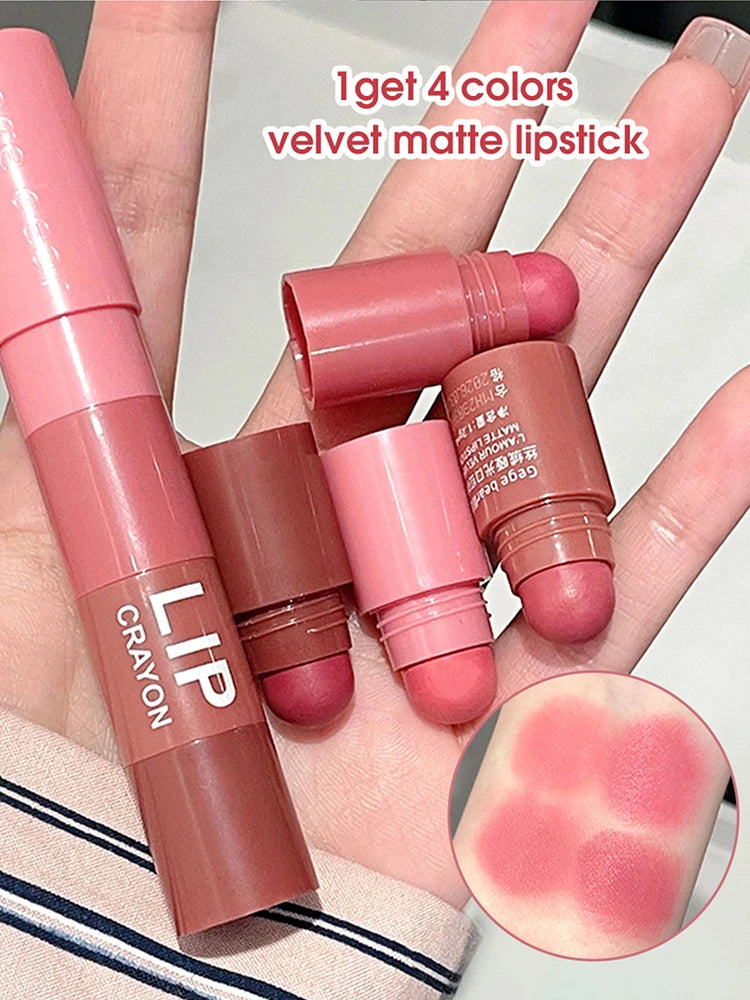 Matte Velvet Mist Lipstick - Long-Lasting Waterproof & Non-Stick Formula - 9