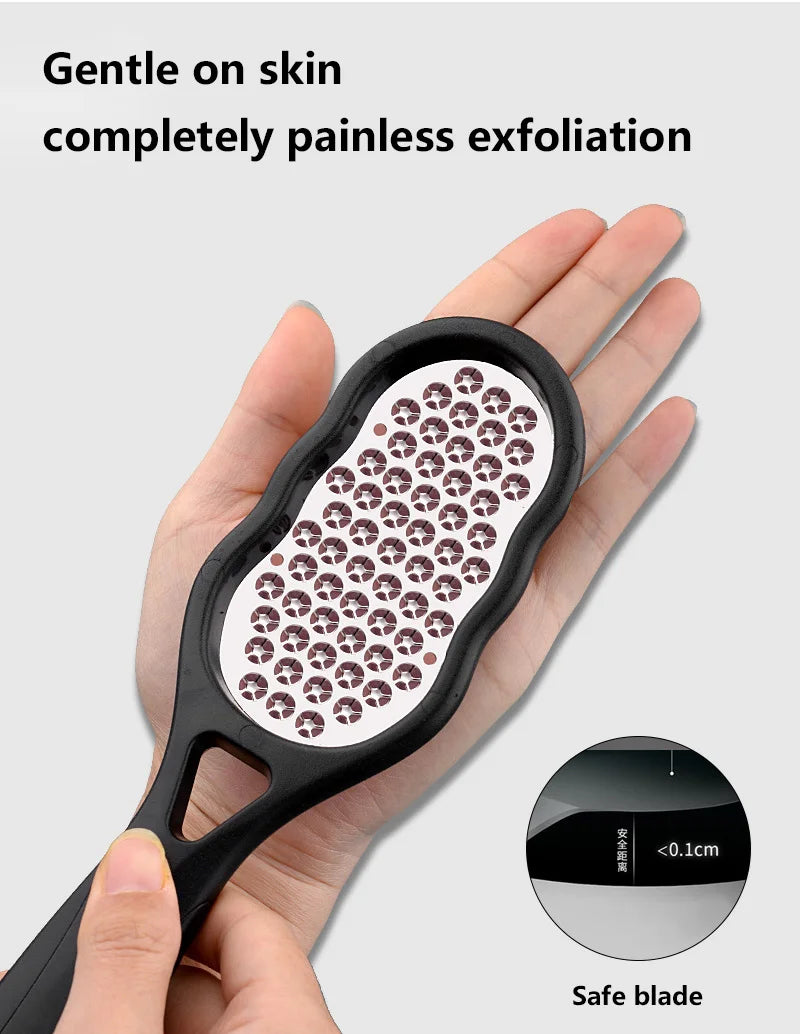 Professional Stainless Steel Foot File for Pedicure & Cracked Heel Removal