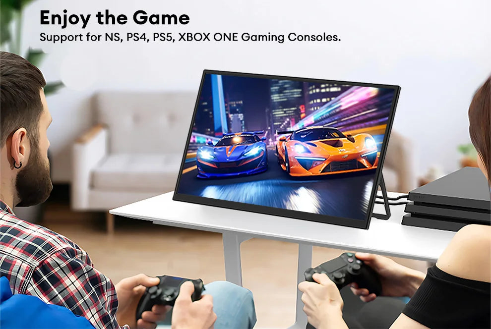 18.5" Ultra-Thin 100Hz Portable Gaming Monitor - 1080P IPS Display - 14