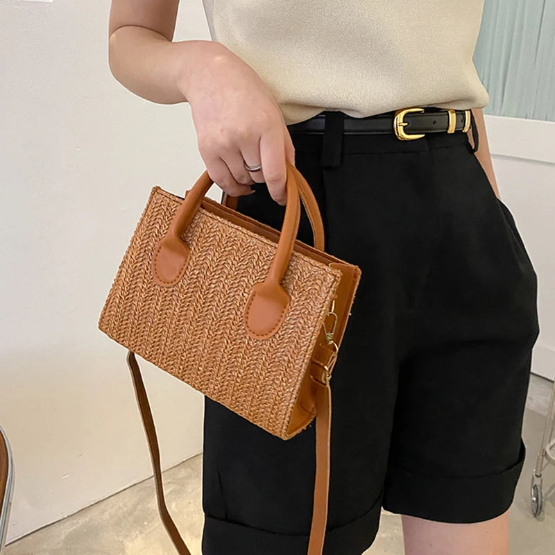 Luxury Floral Woven Crossbody