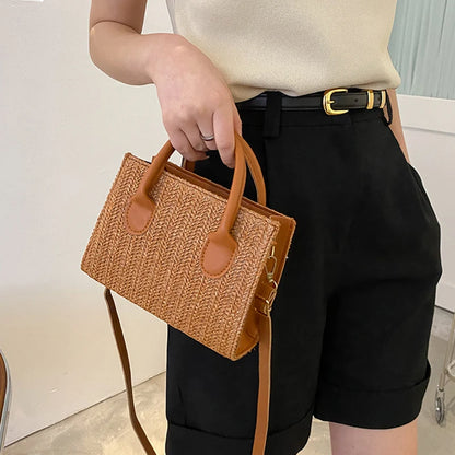Luxury Floral Woven Crossbody