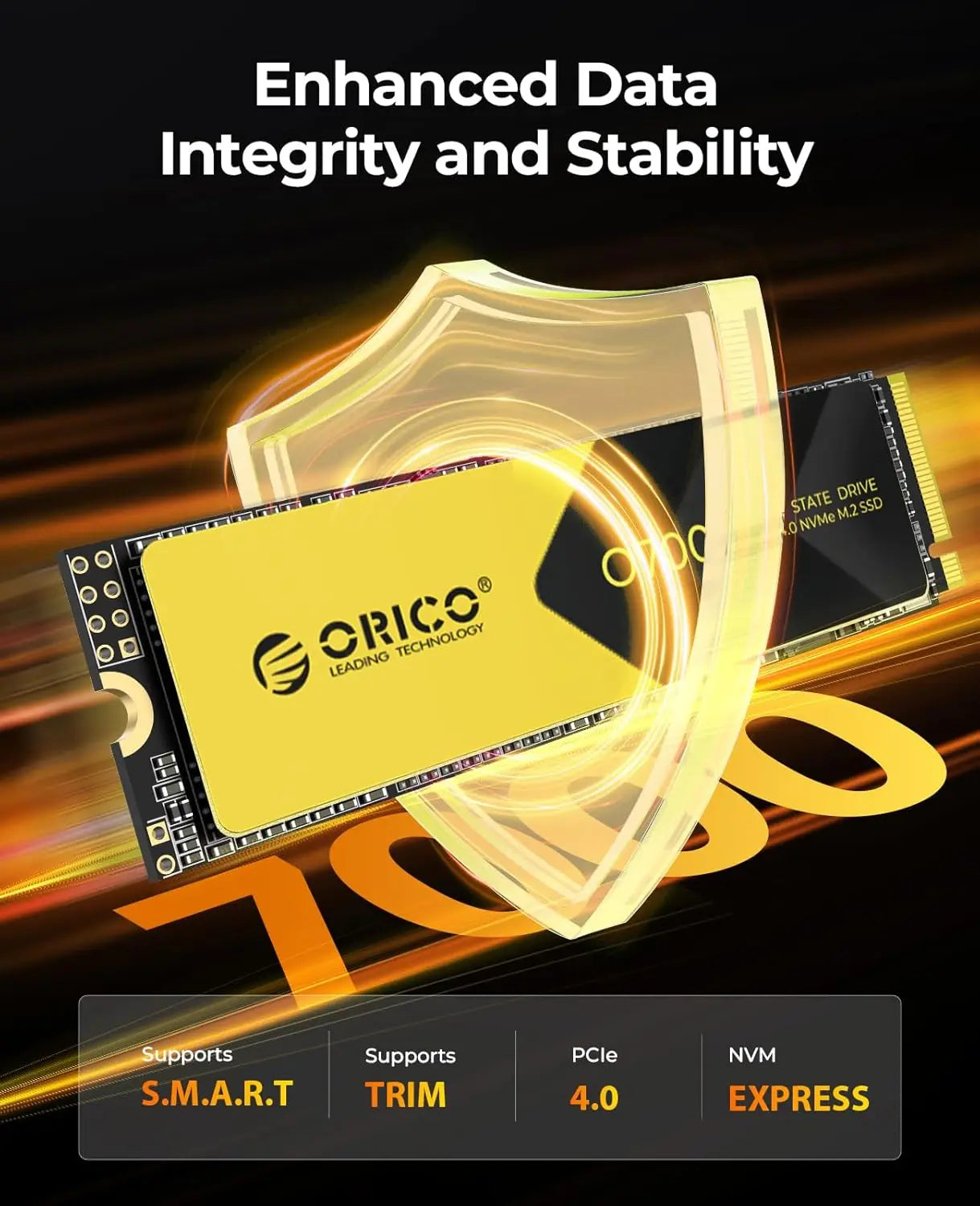ORICO PCIe 4.0 M.2 NVMe SSD 7400MB/s Internal Solid State Drive - 17