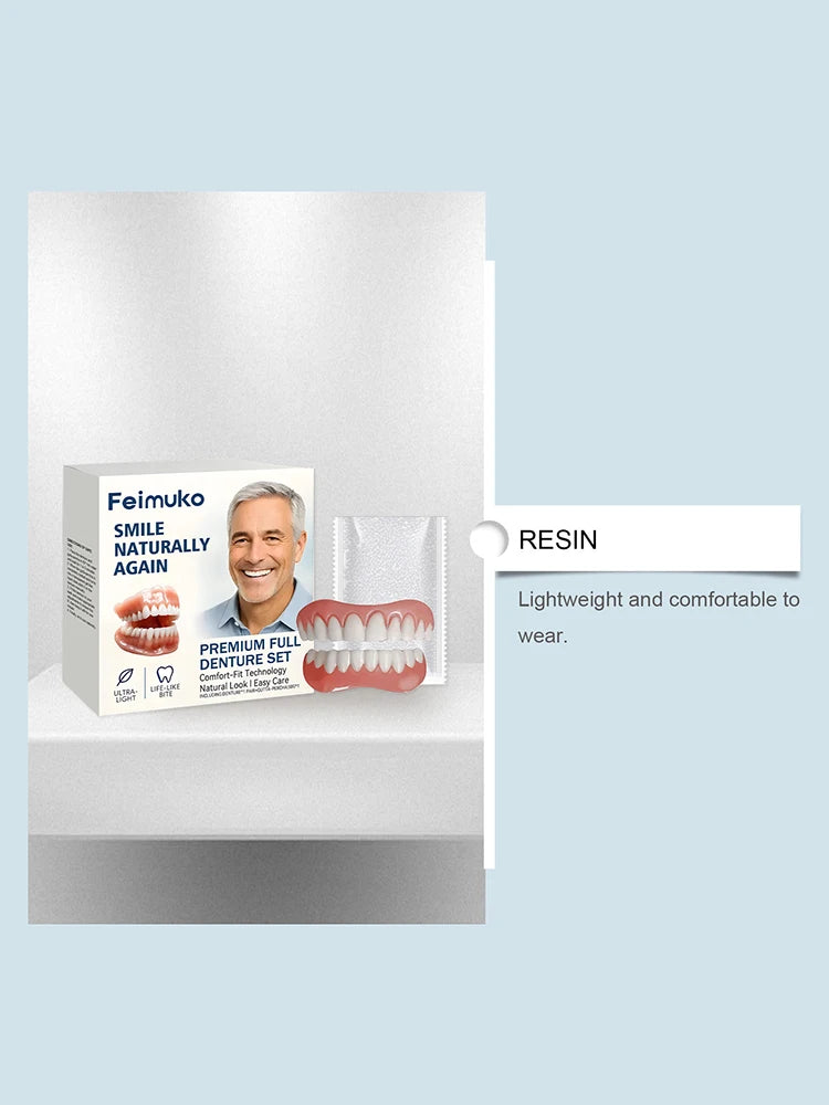 Natural Look Instant Cosmetic Denture Set for Comfortable Smile Correction - 9