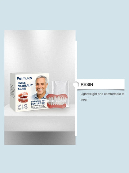Natural Look Instant Cosmetic Denture Set for Comfortable Smile Correction