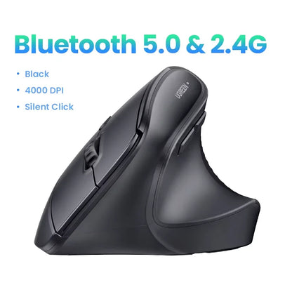 Vertical Ergonomic Wireless Mouse 4000 DPI Optical 2.4G Silent Click
