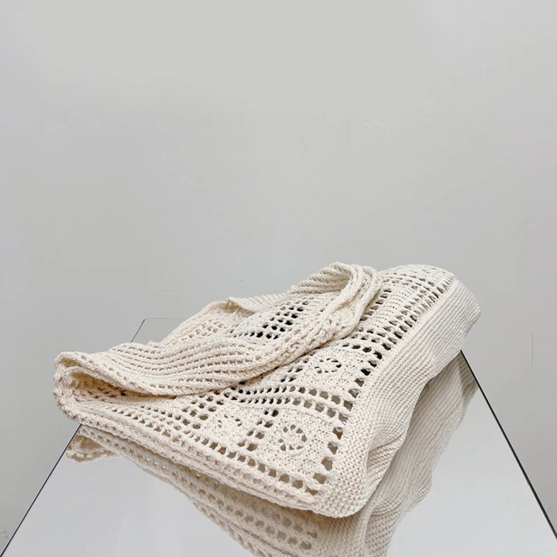 Luxury Hollow Crochet Tote