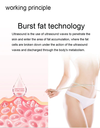 40K Ultrasonic Cavitation RF Body Shaping & Facial Skin Tightening Slimming Machine