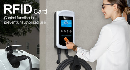 Smart EV Home Charging Station - 7kW-12kW WiFi App Control Wallbox