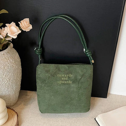 Luxury Retro Suede Tote