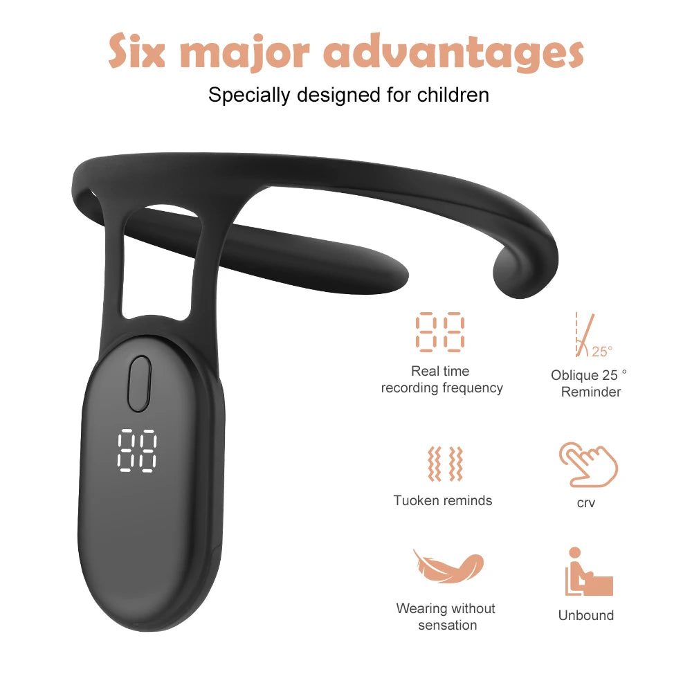 Smart Posture Corrector with LCD Display - Intelligent Back Alignment & Vibration - 19