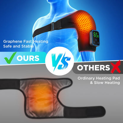 Smart Cordless Shoulder Heating Massager with Vibration & App Control