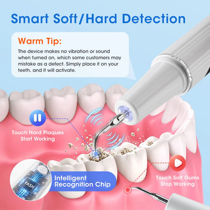 Ultrasonic Electric Teeth Cleaner & Tartar Plaque Remover for Professional Oral Care