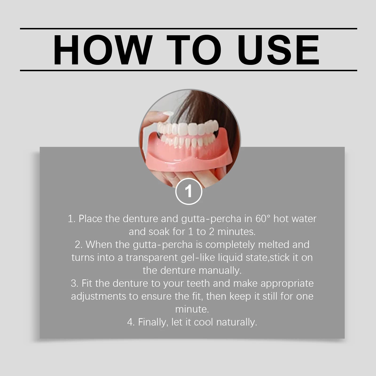 Temporary Silicone Dental Veneers - Custom Fit Comfortable False Teeth Set - 14