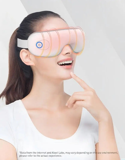 Smart Air Pressure Eye Massager with Heat & Vibration for Stress Relief