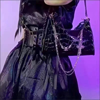Luxury Gothic Punk Underarm Bag