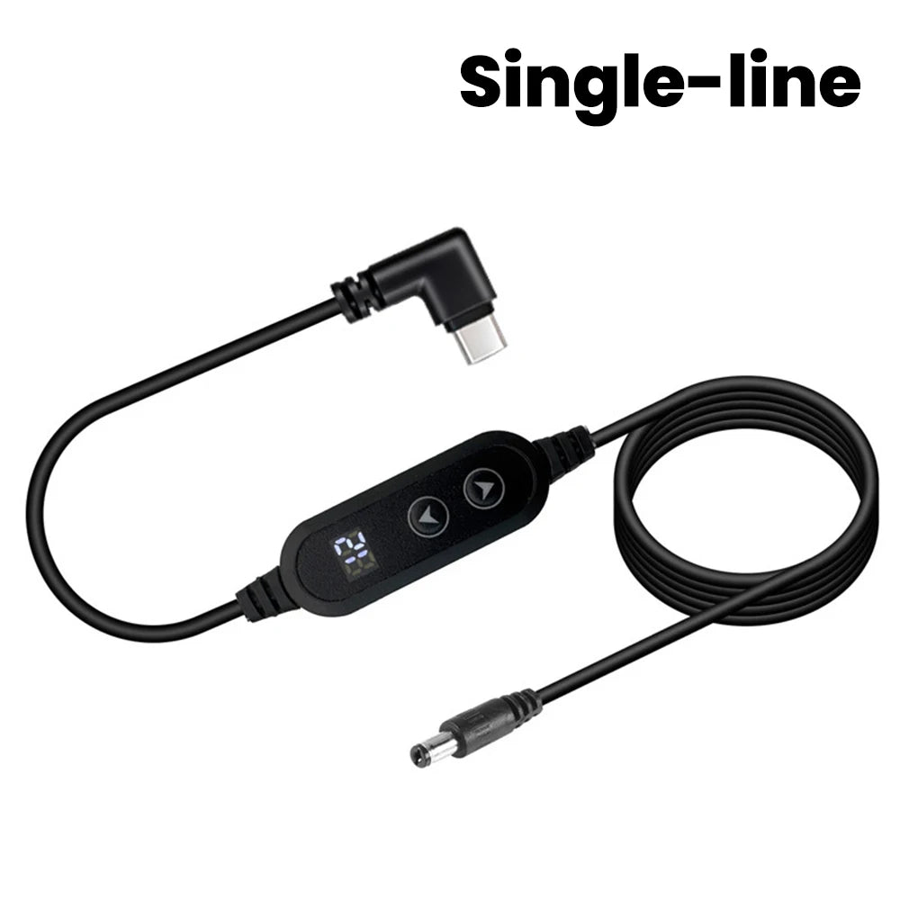 USB-C to DC Fast Charging Power Boost Cable - 5V/9V/12V/15V/20V Adapter