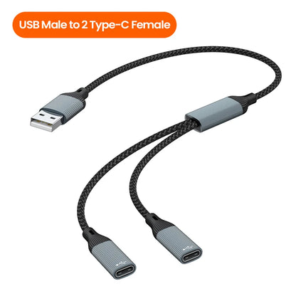 USB-C to 3-Port USB 3.0 Hub Adapter - High-Speed Data & OTG Splitter