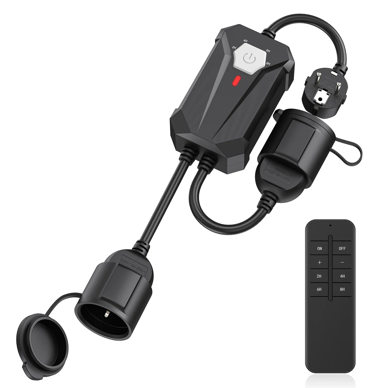 Smart WiFi Outdoor Dimmer Plug with Remote for String Lights - 17