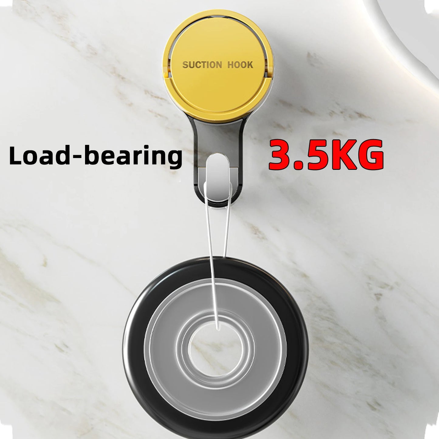 Heavy Duty Vacuum Suction Hooks | Traceless No-Drill Wall Hooks