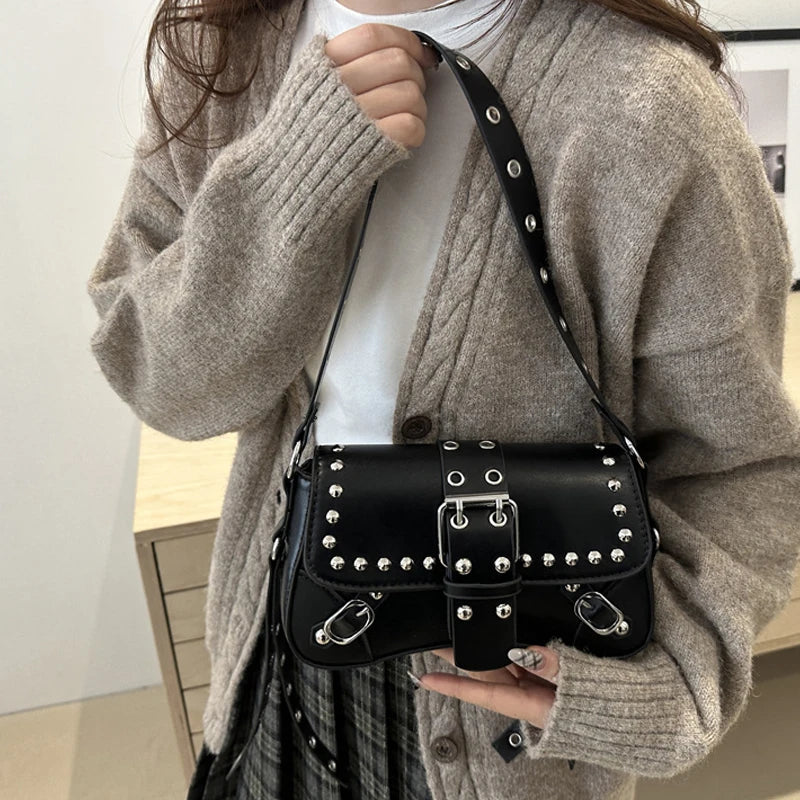 Luxury Trendy Rivet Shoulder Bag