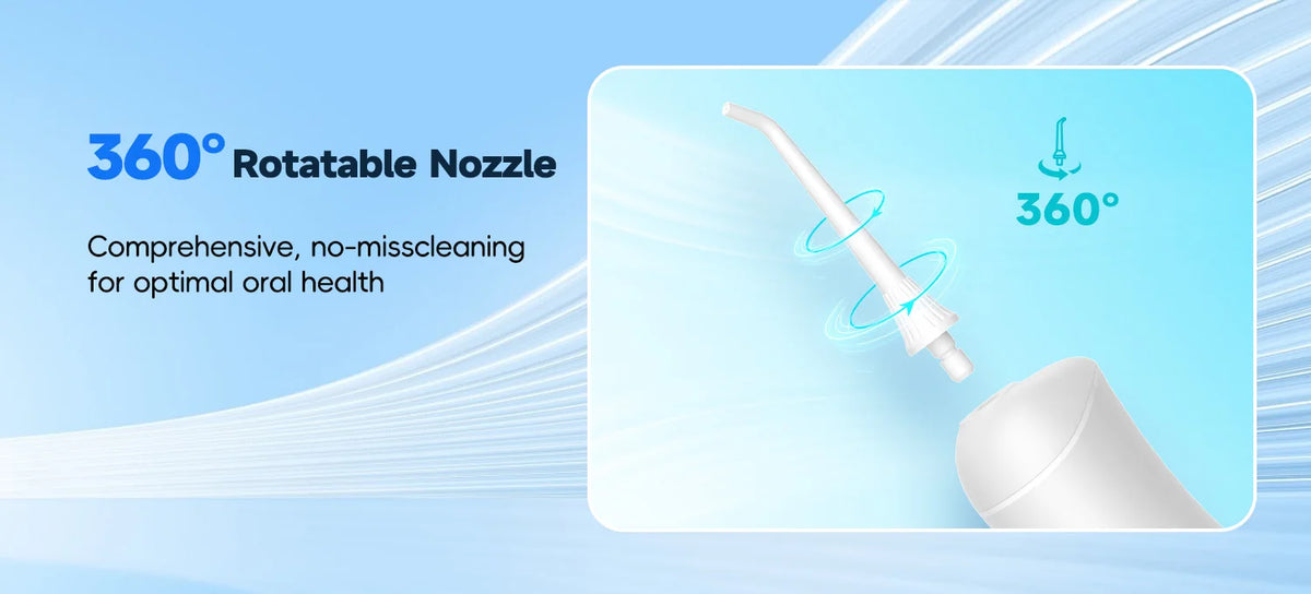 Portable Cordless Water Flosser - Rechargeable Oral Irrigator for Deep Teeth Cleaning
