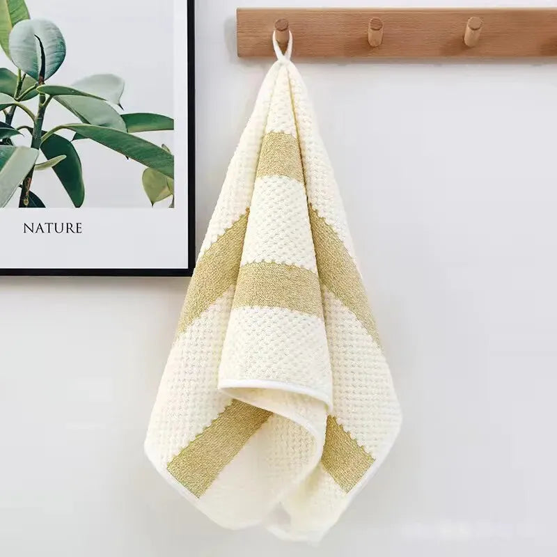 Luxury Soft Cotton-Feel Face Towel - Highly Absorbent Woven Bath Washcloth - 5