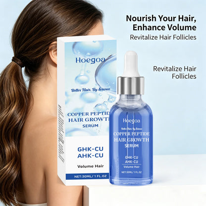 Copper Peptide Hair Growth Serum - Revitalizing Scalp & Anti-Frizz Repair Treatment