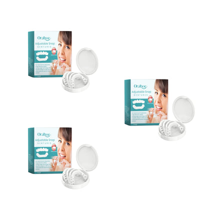 Adjustable Snap-On Dentures for Natural Smile & Comfortable Fit