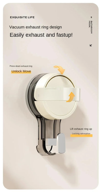 Heavy Duty Vacuum Suction Hooks | Traceless No-Drill Wall Hooks