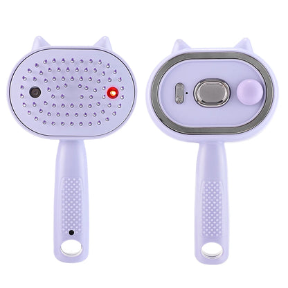Electric Mist Spray Massage Hair Comb with Red Light Therapy & Detangler
